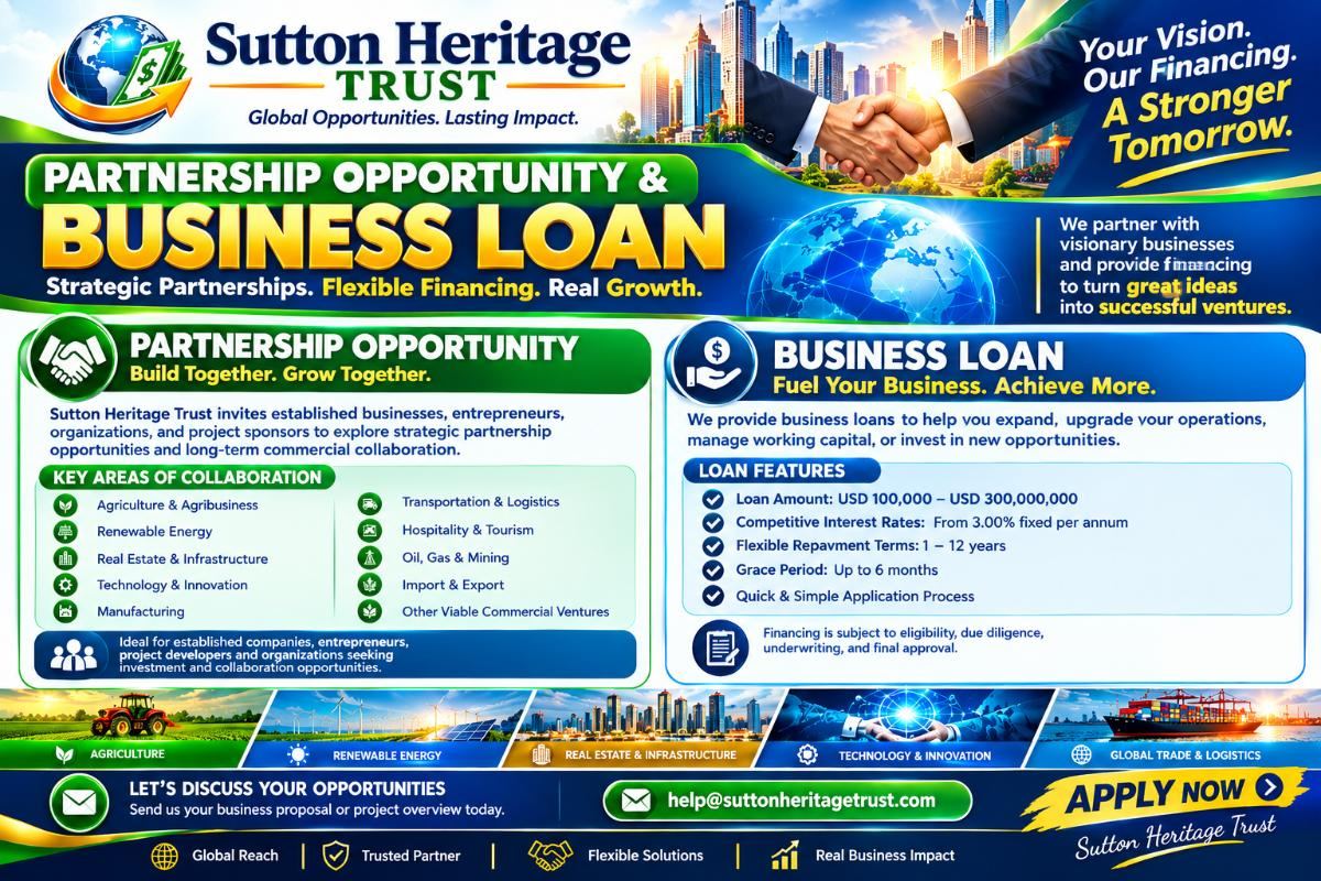 GLOBAL STRATEGIC PARTNERSHIP & INVESTMENT OPPORTUNITY