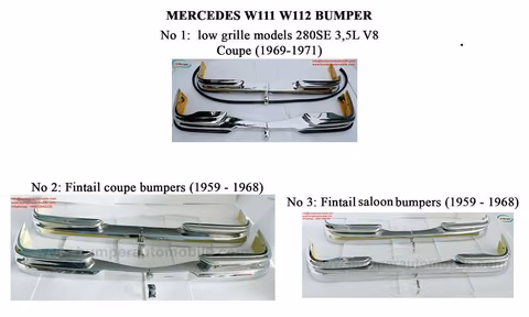 Mercedes W111 W112 Model Saloon And Coupe/Cabriolet