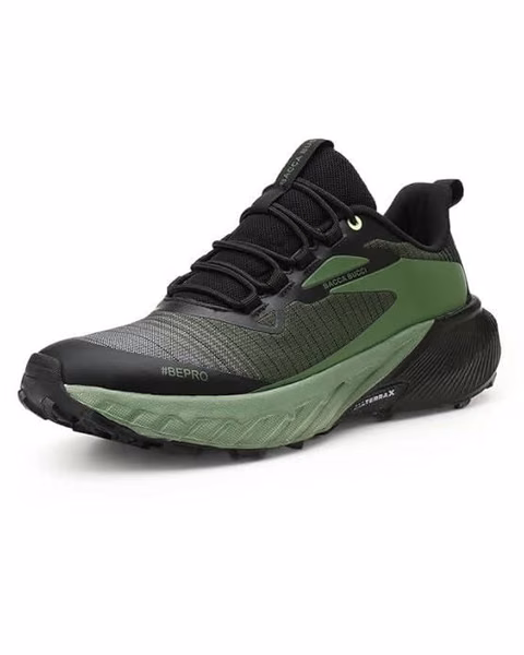 Buy Bacca Bucci TrekZON Men’s Outdoor Trekking & Trail Running Shoes with AllTerraX Grip Outsole Carbon Army Green UK 10