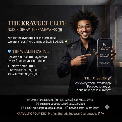 Elite Business Growth & Scaling Framework: Earn ₦123k Commission | Kravult Group