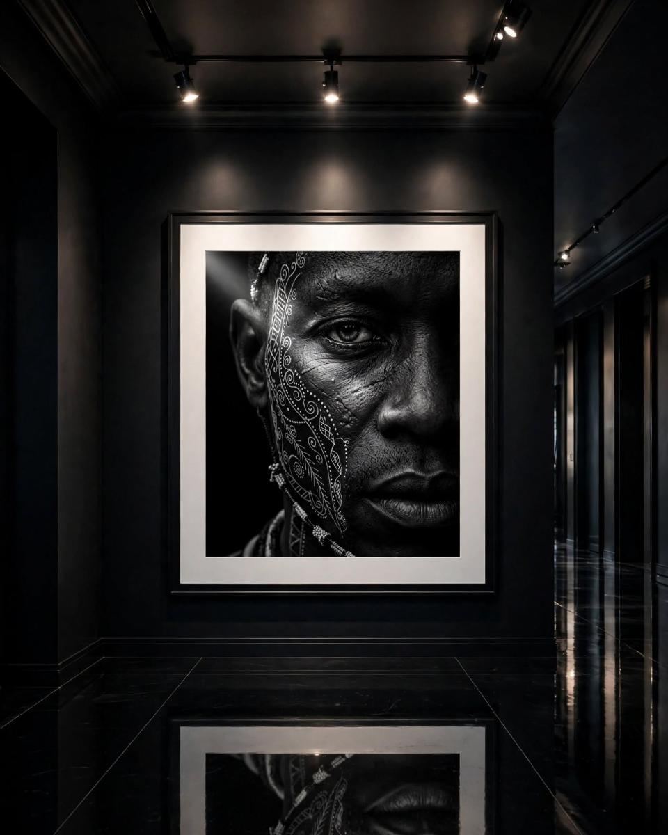 The Weight of Being - Black & White Printable Wall art