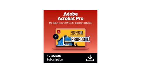 Adobe Acrobat Pro | PDF Software | Convert, Edit, E-Sign, Protect | PC/Mac Online Code | Activation Required