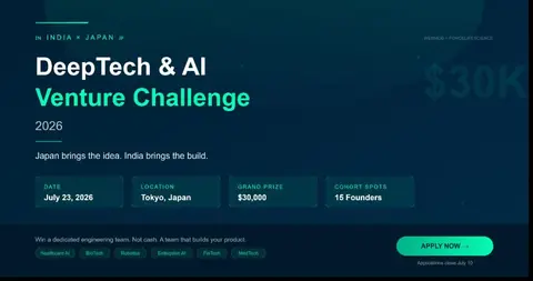 India × Japan DeepTech & AI Venture Challenge 2026