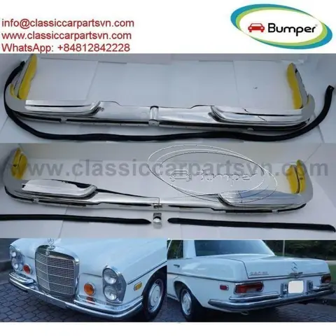 Mercedes W108 W109 EU Style Bumpers (1965-1973)