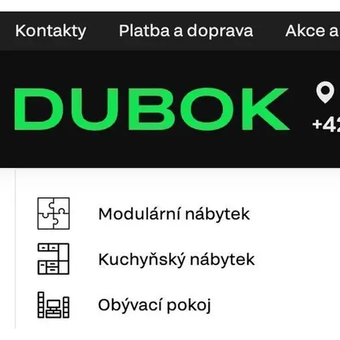 Koupit nabytek v České republice (CZ) - Praha, Brno, Ostrava, Olomouc | Nabytek eshop Dubok.cz