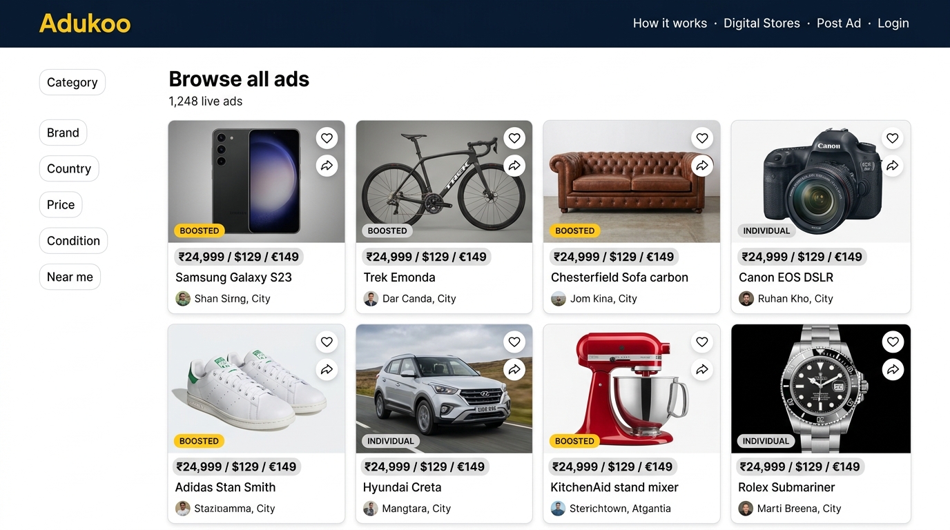 Real screenshot — Browse / Ads